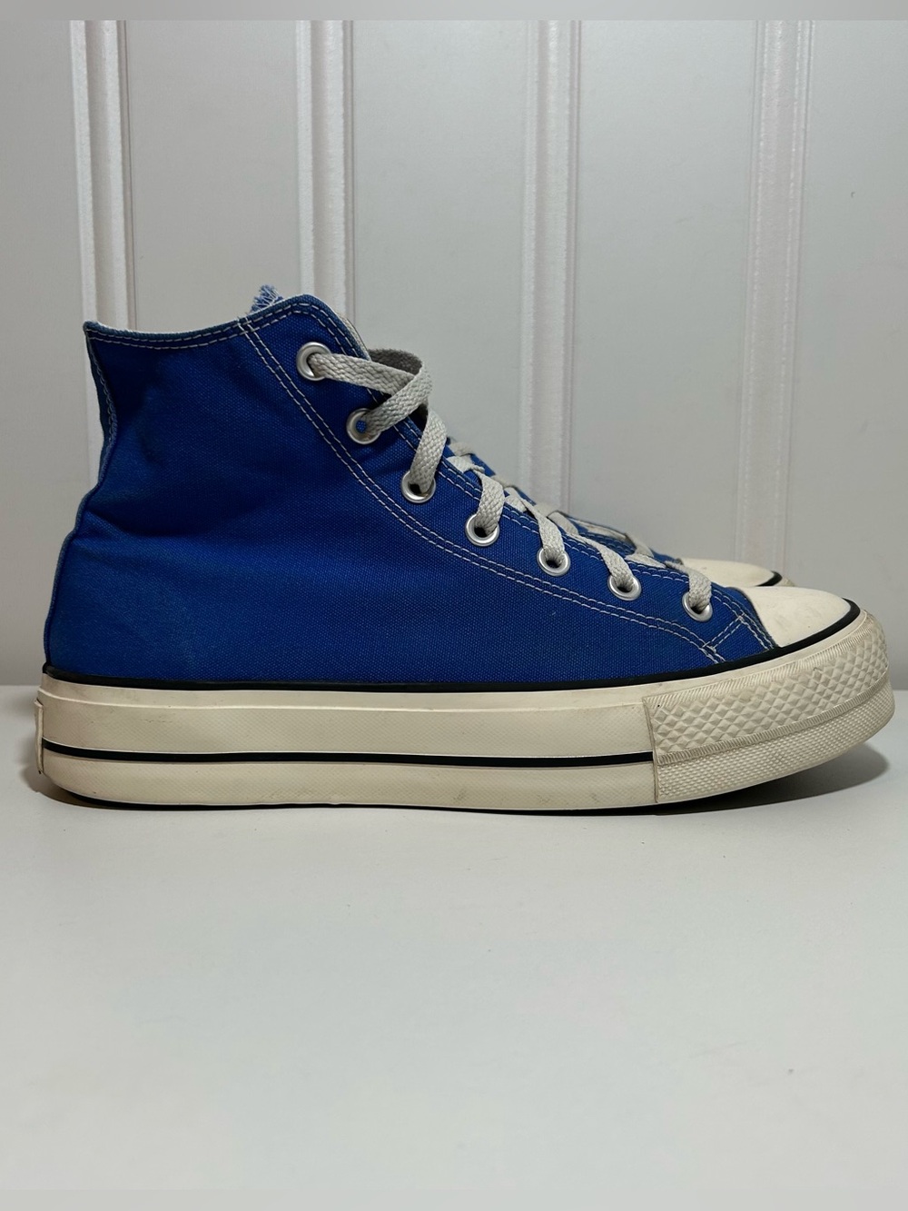 Converse ctas hi royal blue lift platform white